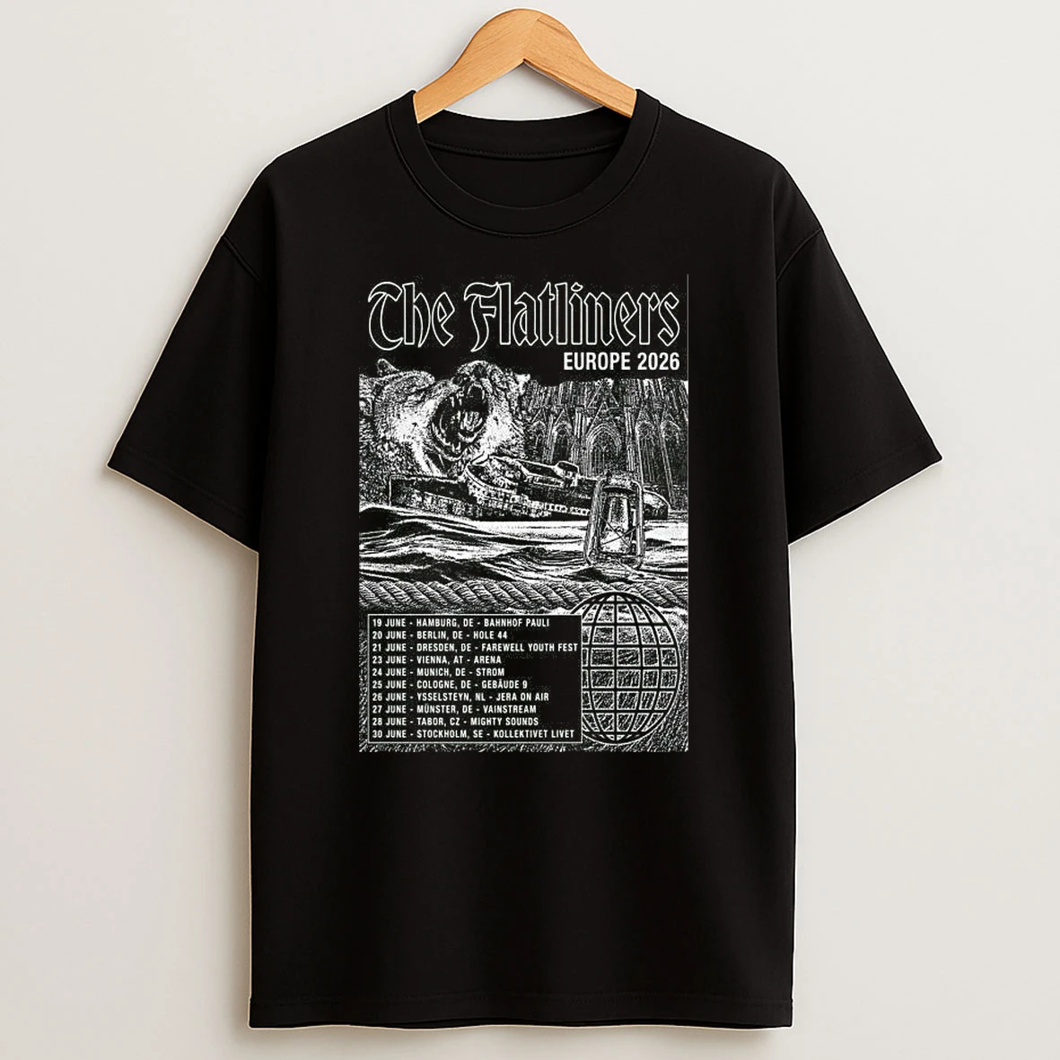The Flatliners Europe 2026 Tour T Shirt