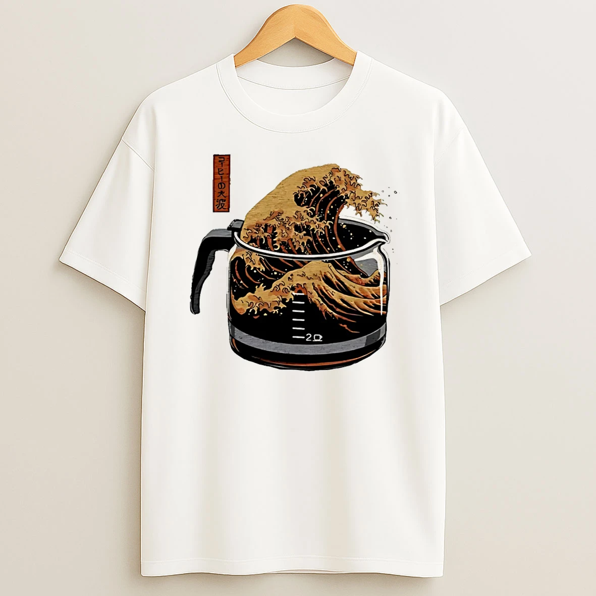 The Great Wave Of Coffee T Shirt