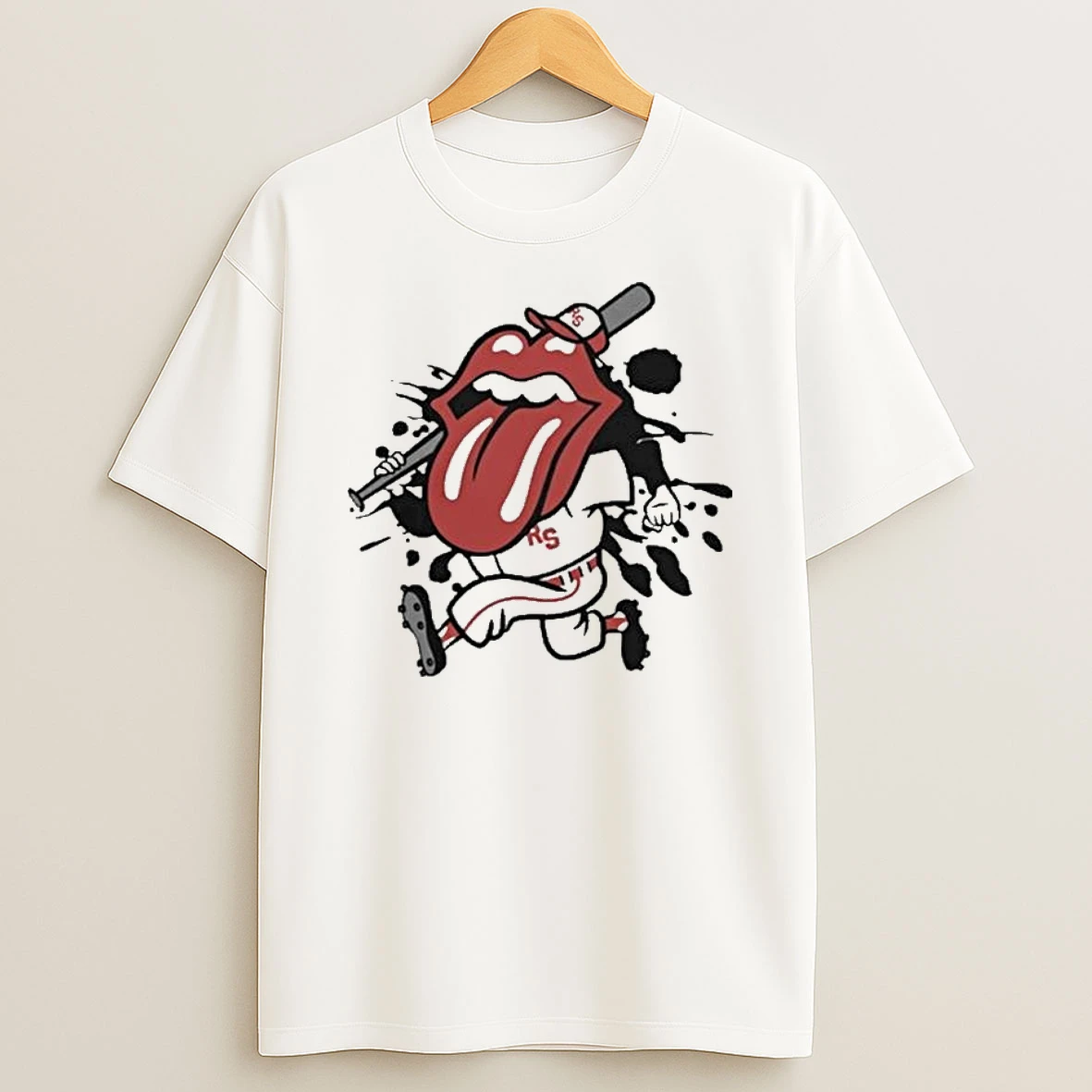The R Stones Baseball Tongue T Shirt