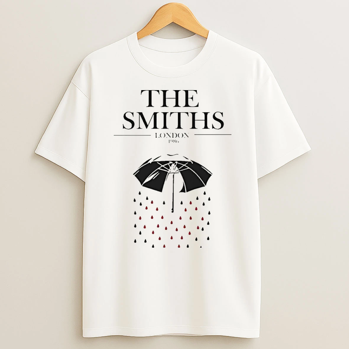The Smiths London 1986 Umbrella Draw T Shirt