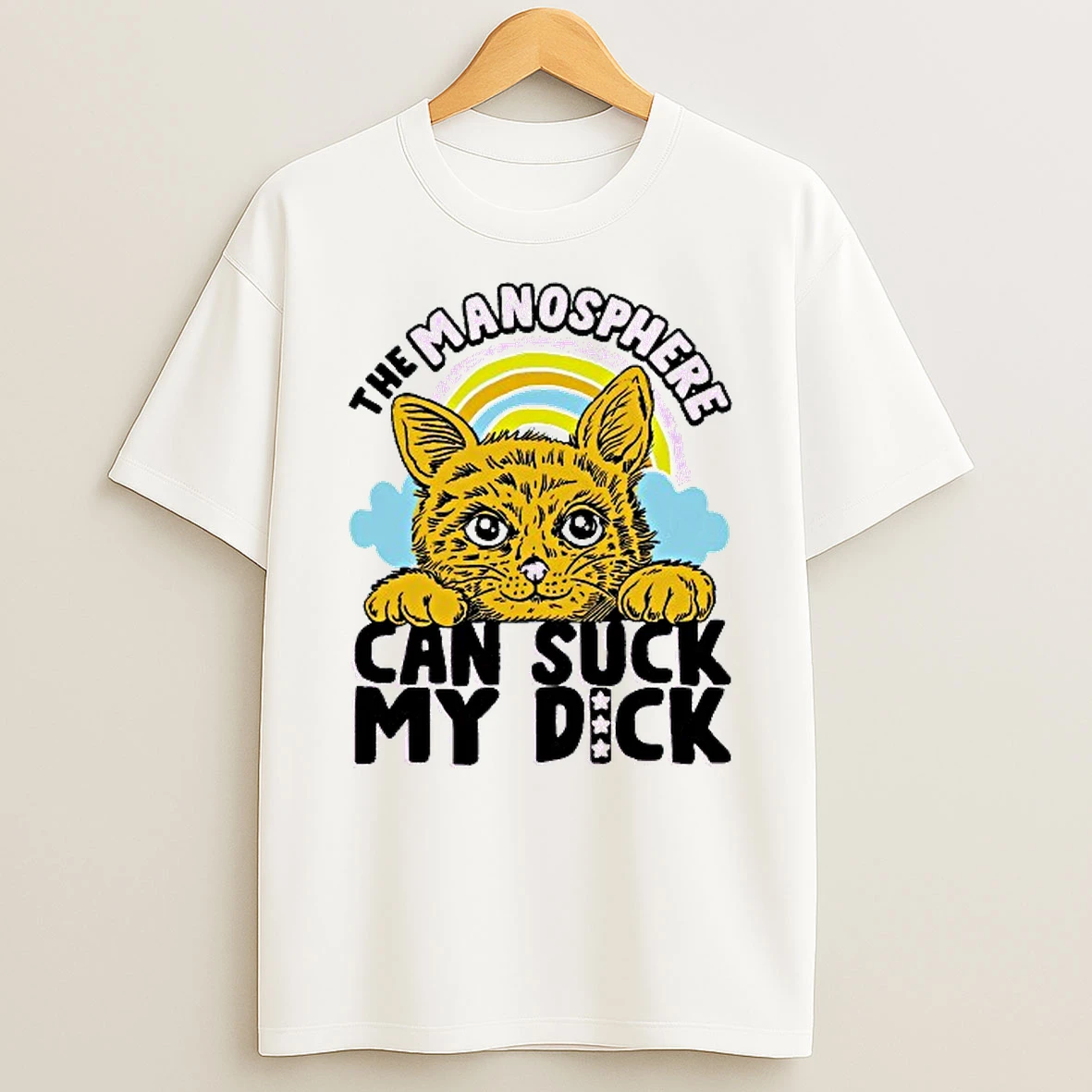 The Manosphere Can Suck My Dick Cat Rainbow T Shirt
