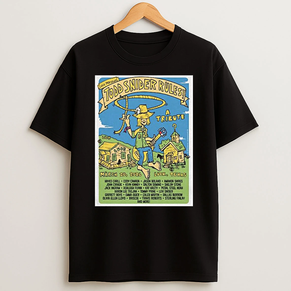 Todd Snider Rules Luck Tx March 19 2026 T Shirt