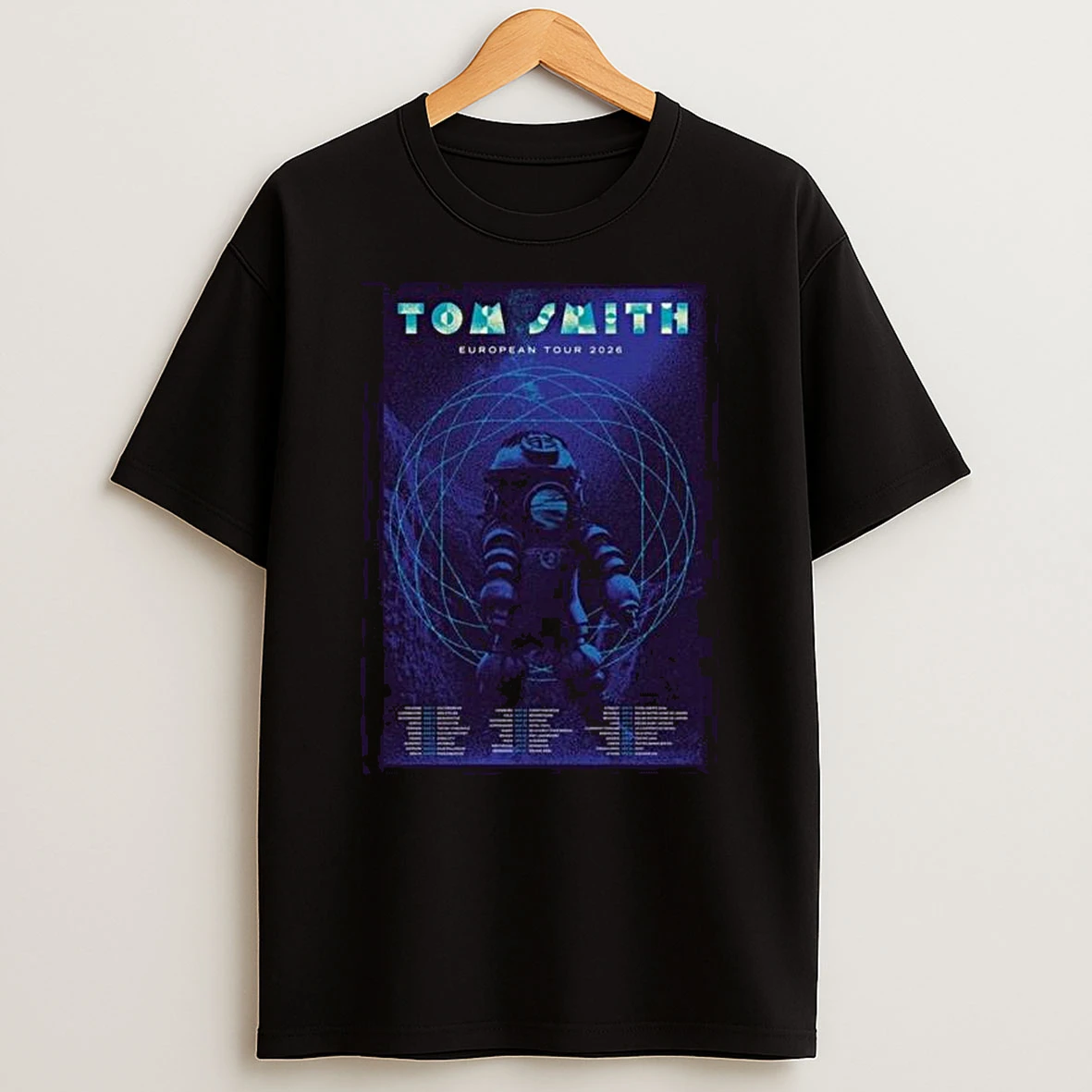 Tom Smith European Tour 2026 Schedule Tour Dates T Shirt