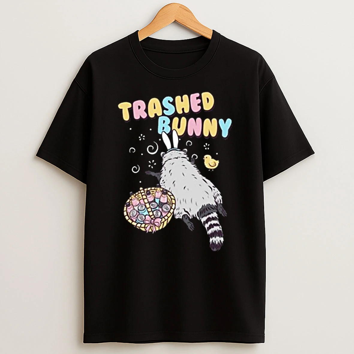 Trashed Bunny Raccoon T Shirt