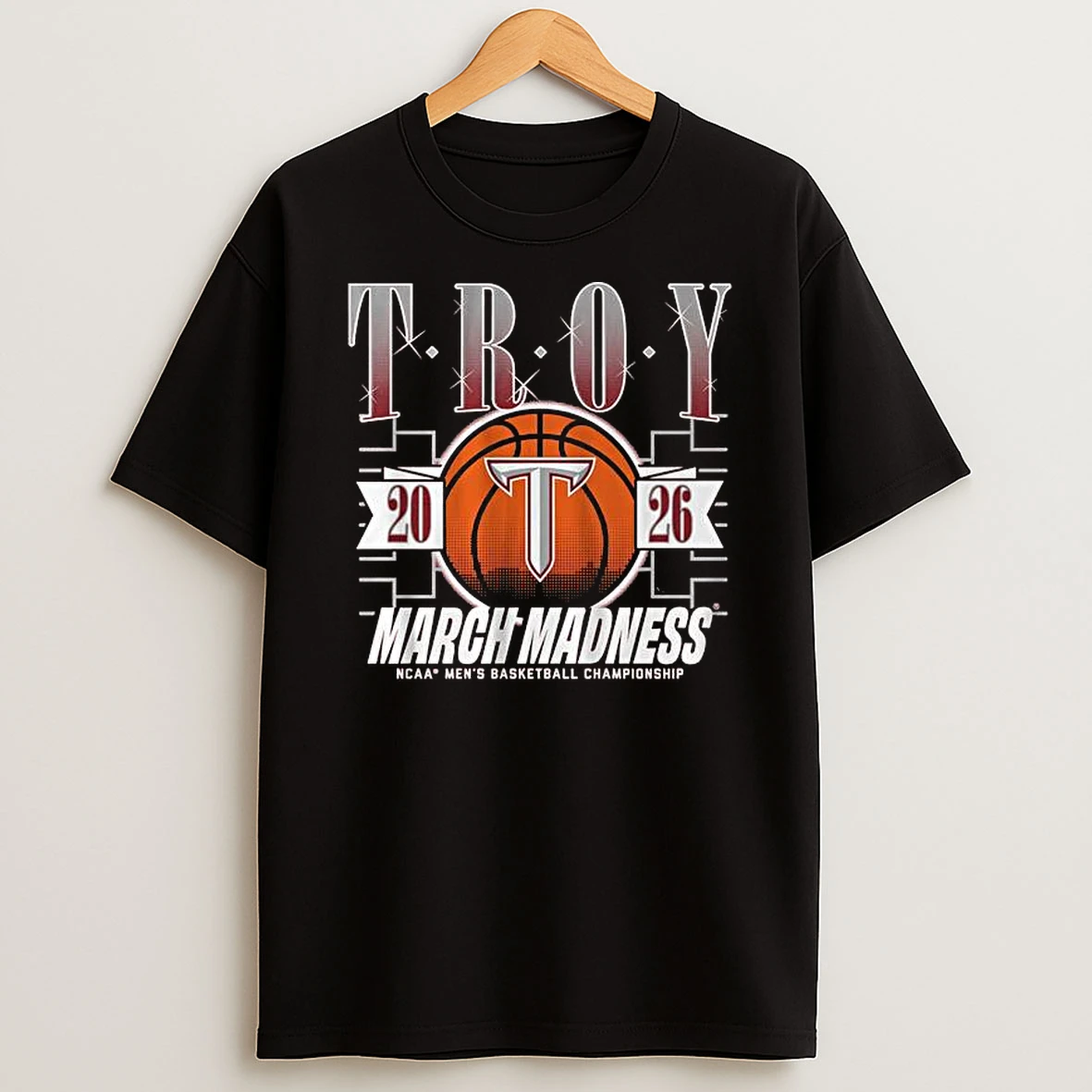 Troy Trojans March Madness Ncaa Mens Basketball Championship 2026 T Shirt