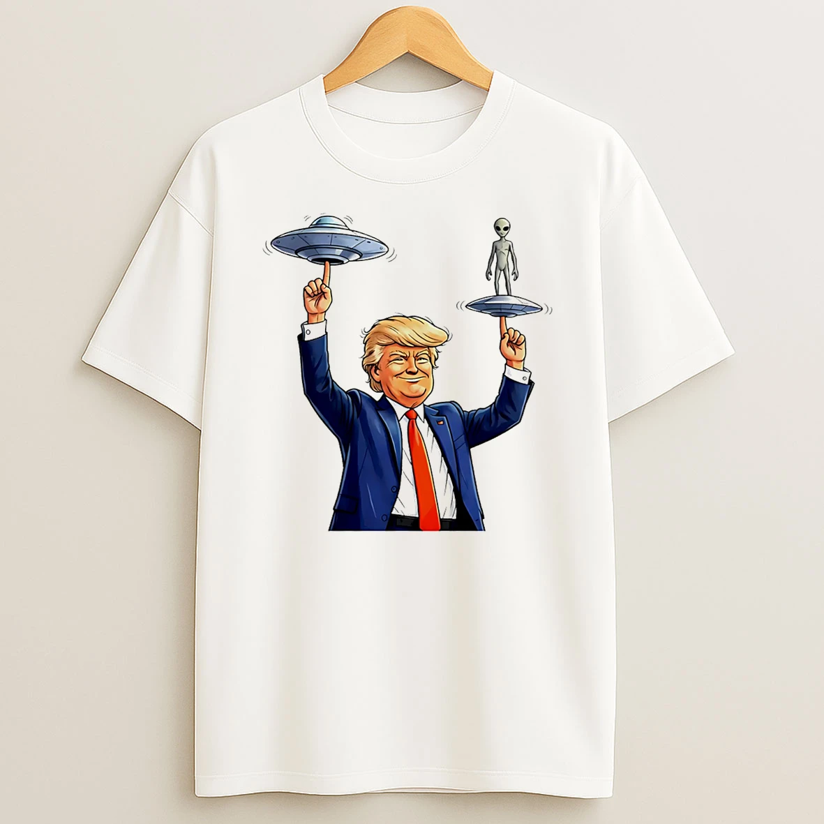 Trump Alien Ufo Balancing T Shirt