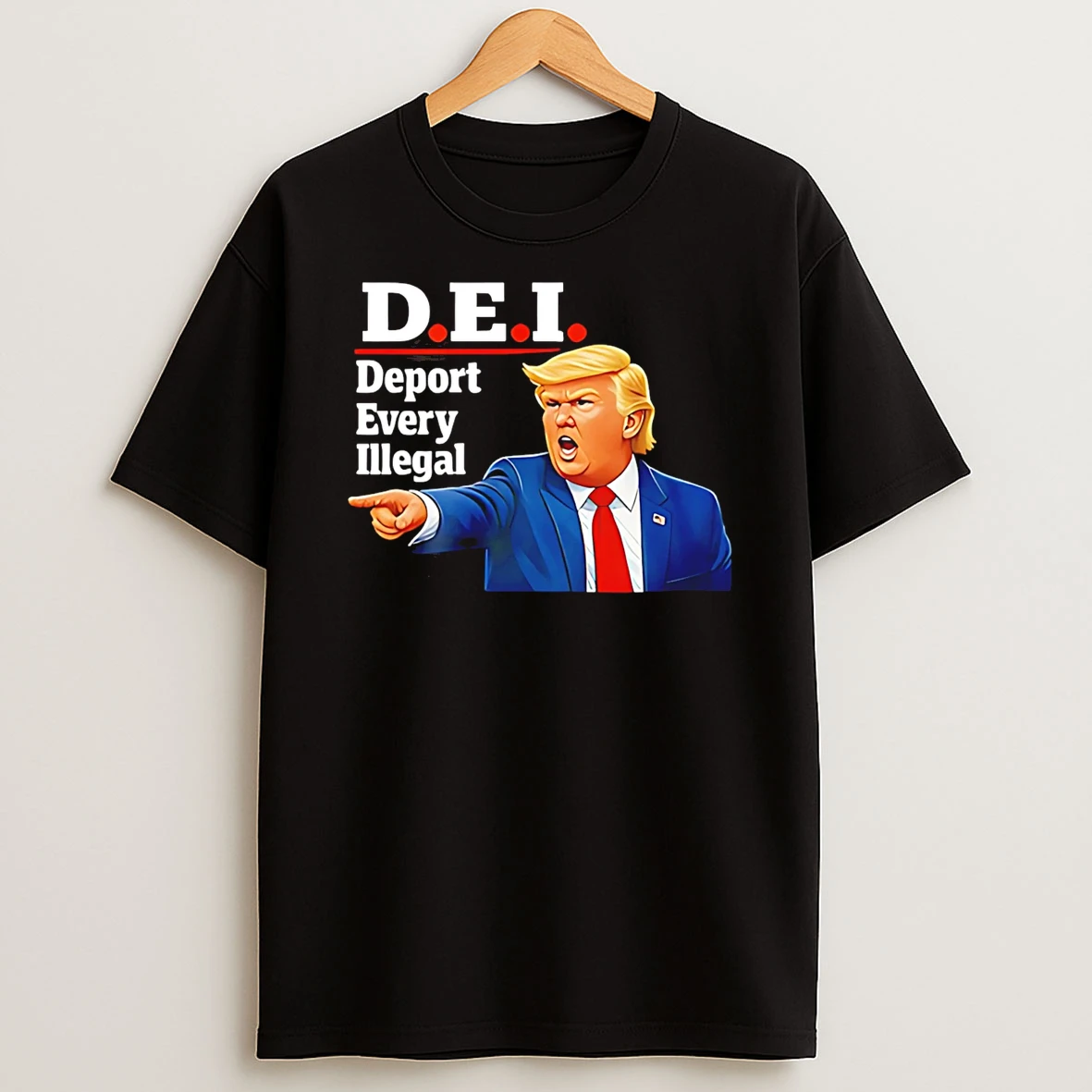 Trump Dei Deport Every Illegal Cartoon T Shirt