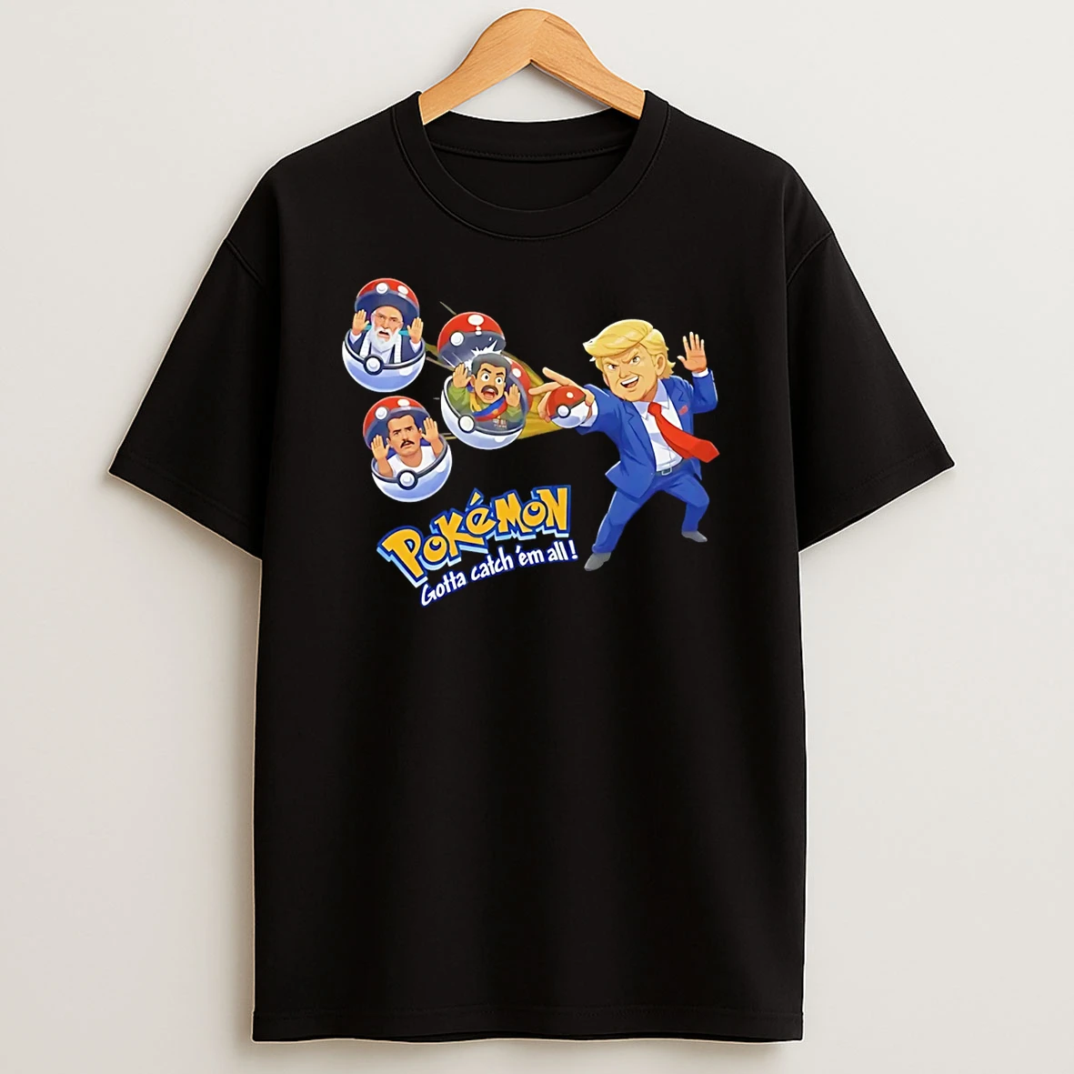 Trump Iran Leader Maduro El Mencho Pokemon T Shirt
