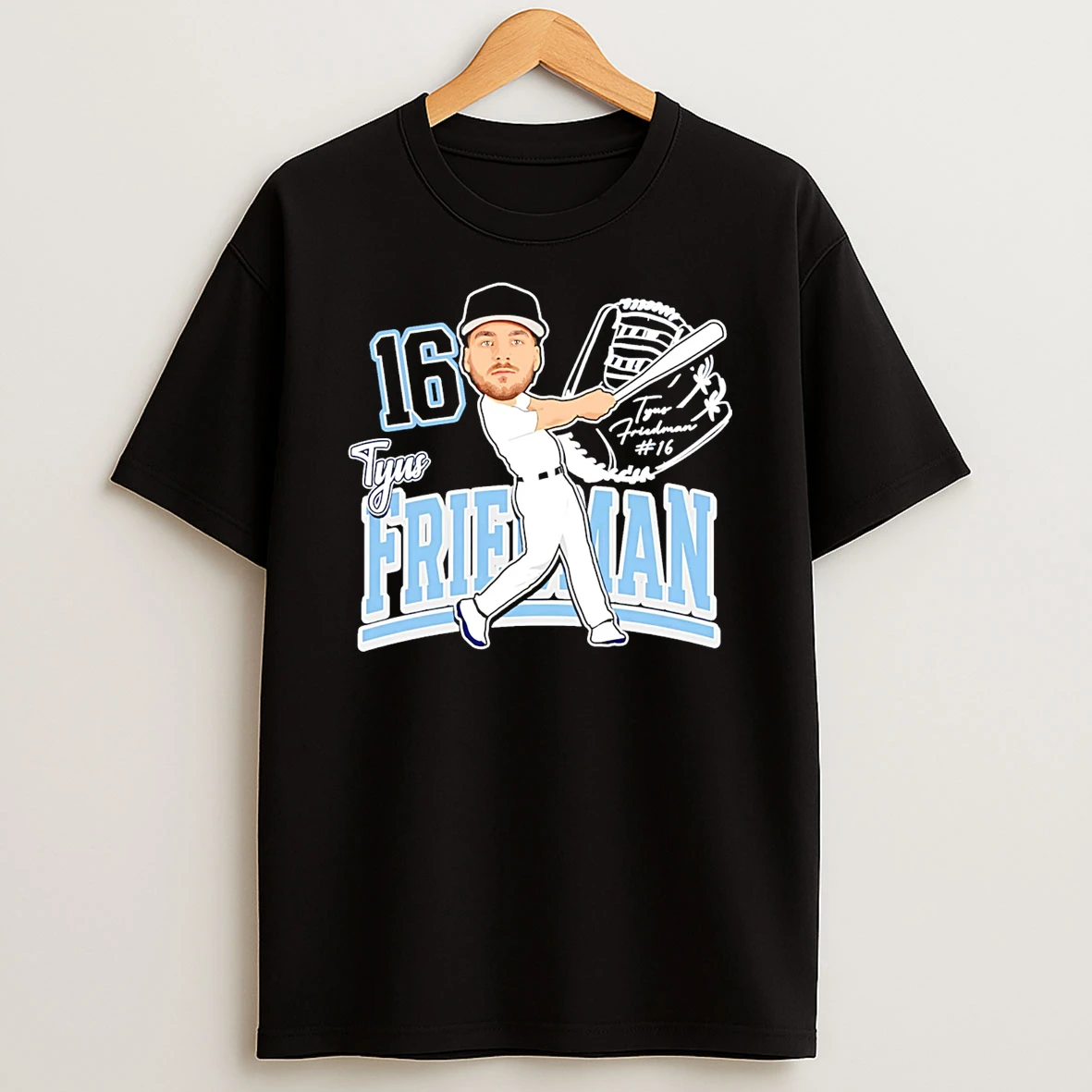Tyus Friedman Baseball Player Caricature 2026 T Shirt