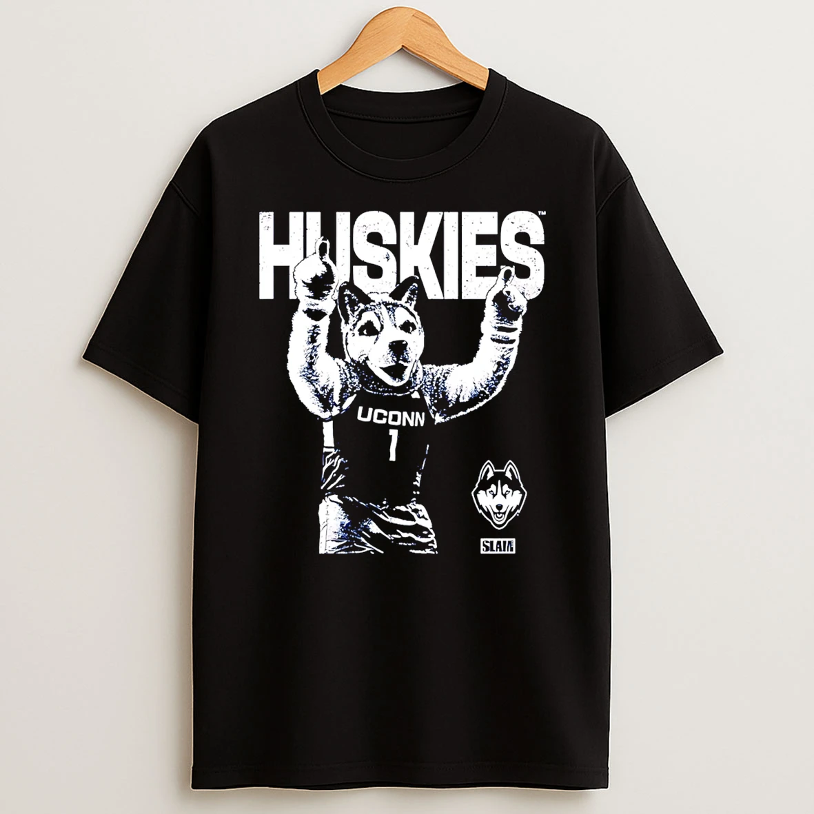 Uconn Huskies Mascot Mode Slam Graphic T Shirt