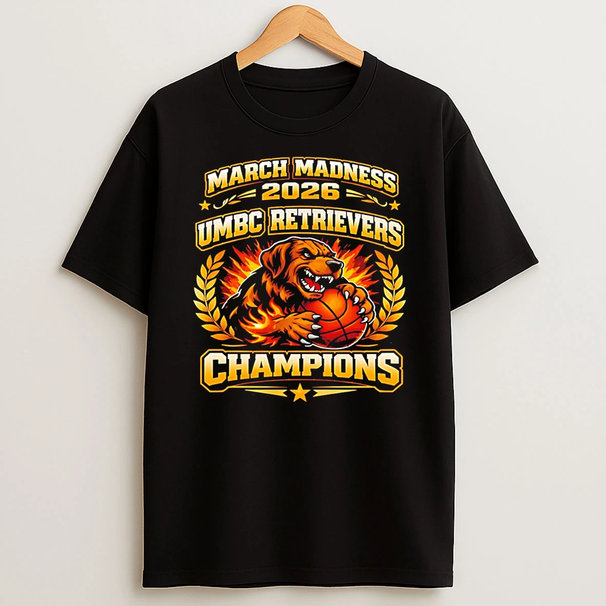 Umbc Retrievers Rise March Madness 2026 Ncaa Champions Mascot T Shirt