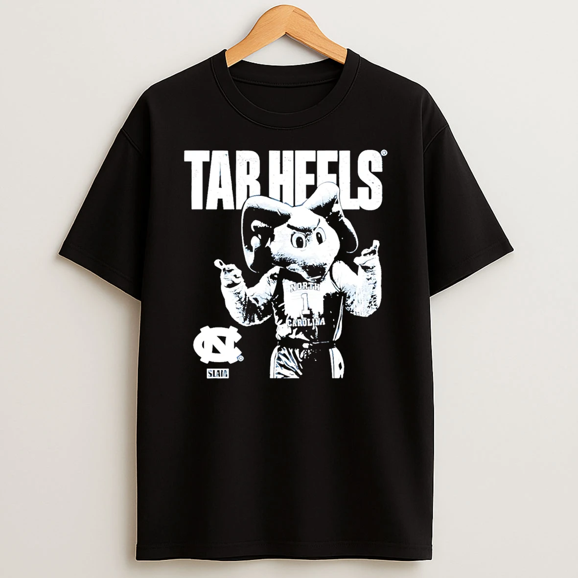 Unc Tar Heels Mascot Mode Slam Graphic T Shirt