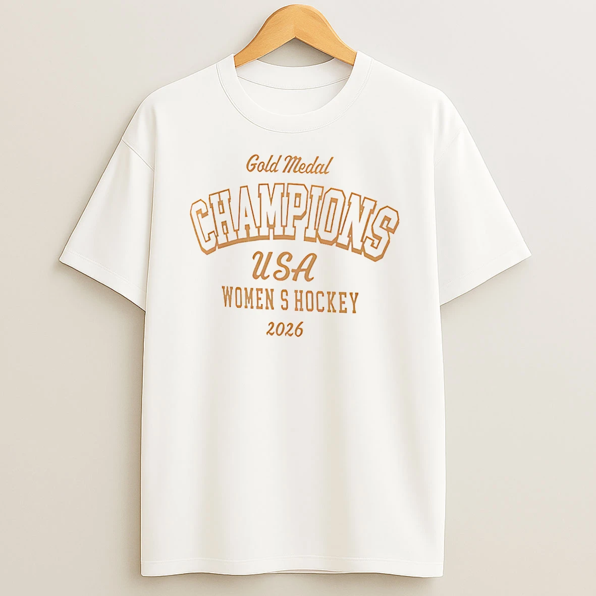 Us Womens Olympic Hockey 2026 Winter Olympics Gold Medal Champions T Shirt