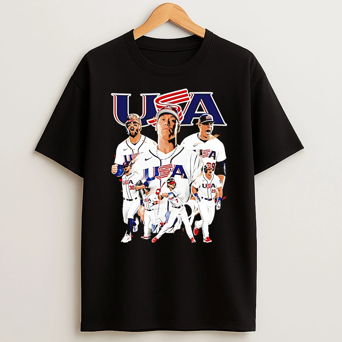 Usa Baseball 2026 Usa Wbc Team Colage Graphic T Shirt
