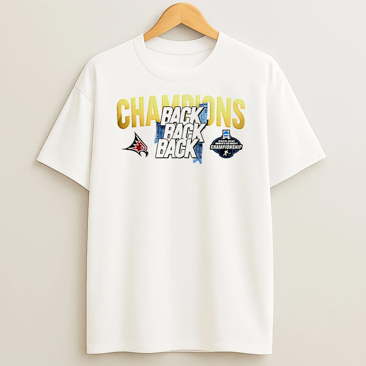 Uw%ce%b3coriver Falls Falcons 2026 Division Iii Womens Ice Hockey National Champions Back To Back T Shirt