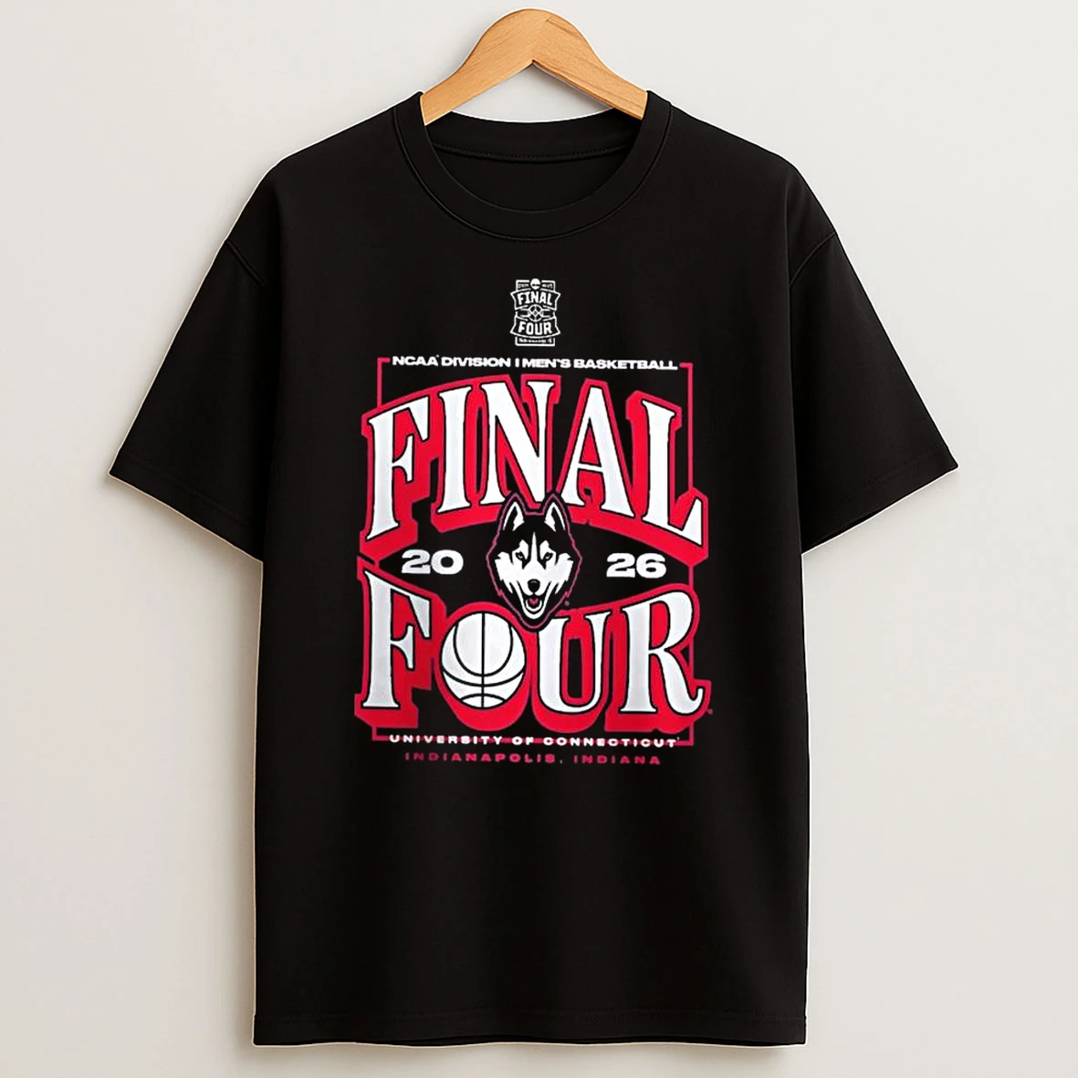 Uconn Huskies 2026 Ncaa Mens Basketball Tournament March Madness Final Four T Shirt