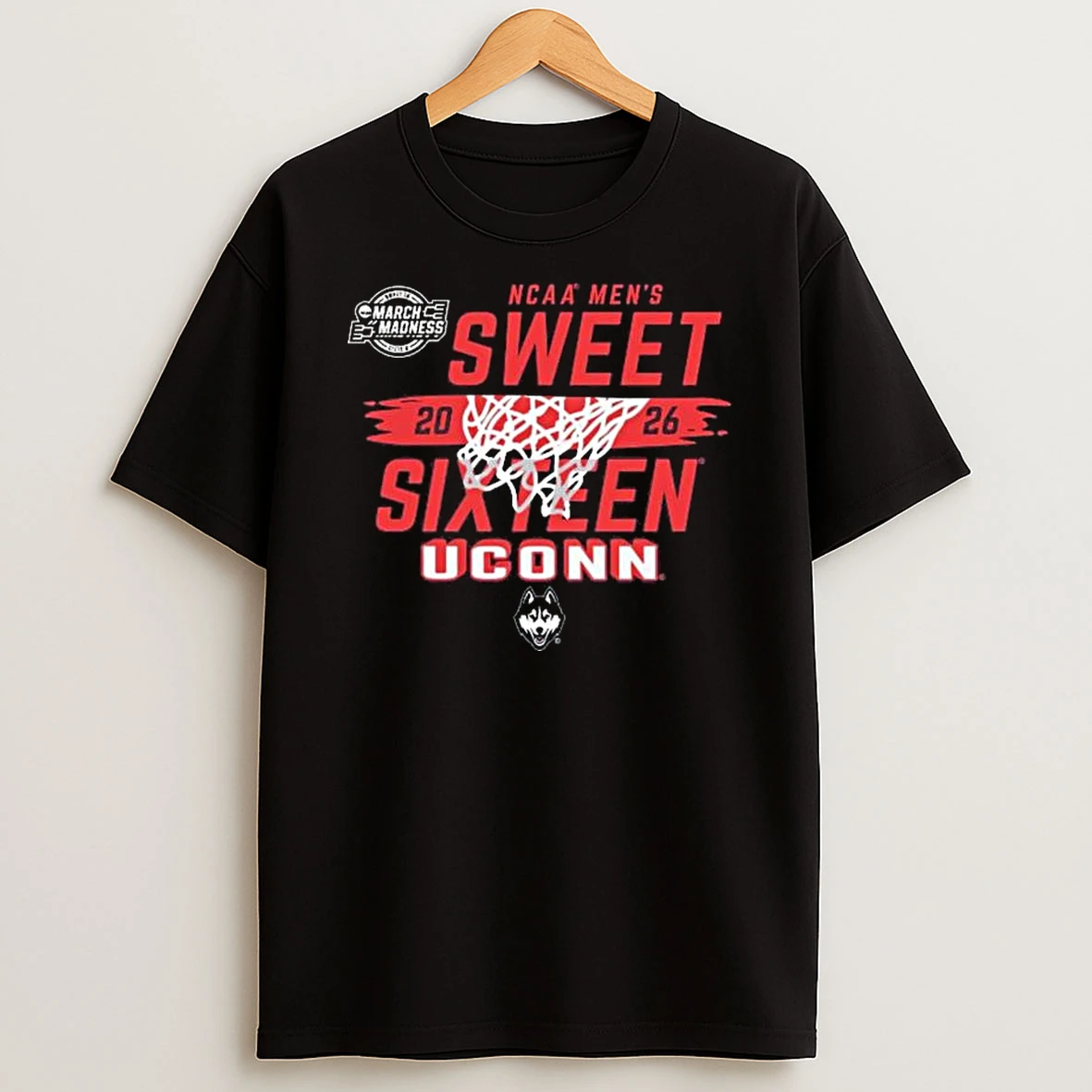 Uconn Huskies Mens Basketball 2026 Sweet 16 T Shirt