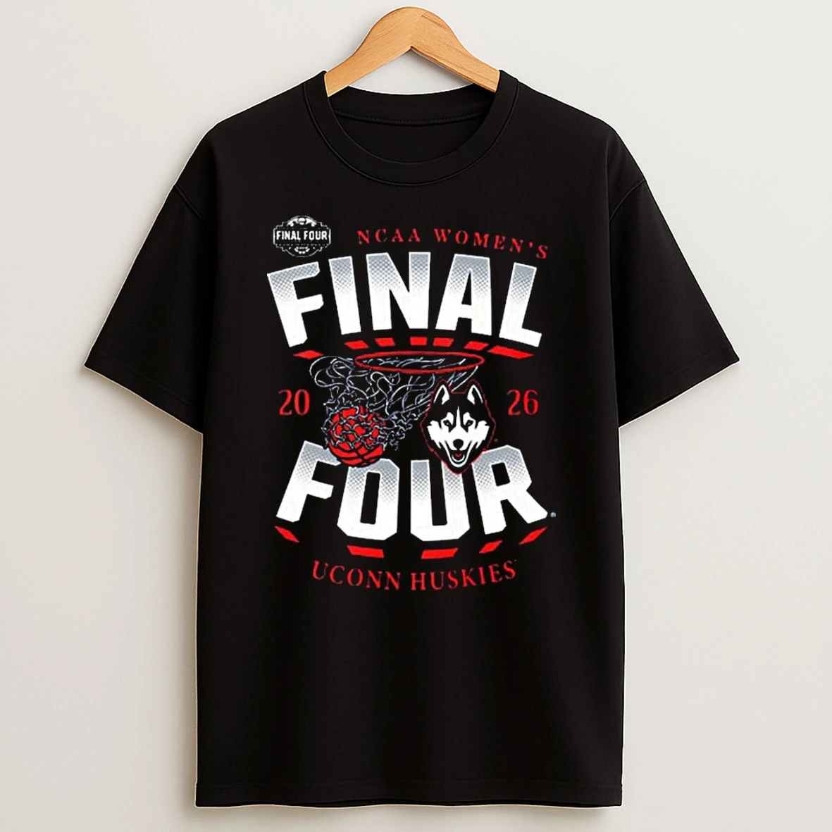 Uconn Huskies Ncaa Womens Basketball 2026 Final Four T Shirt