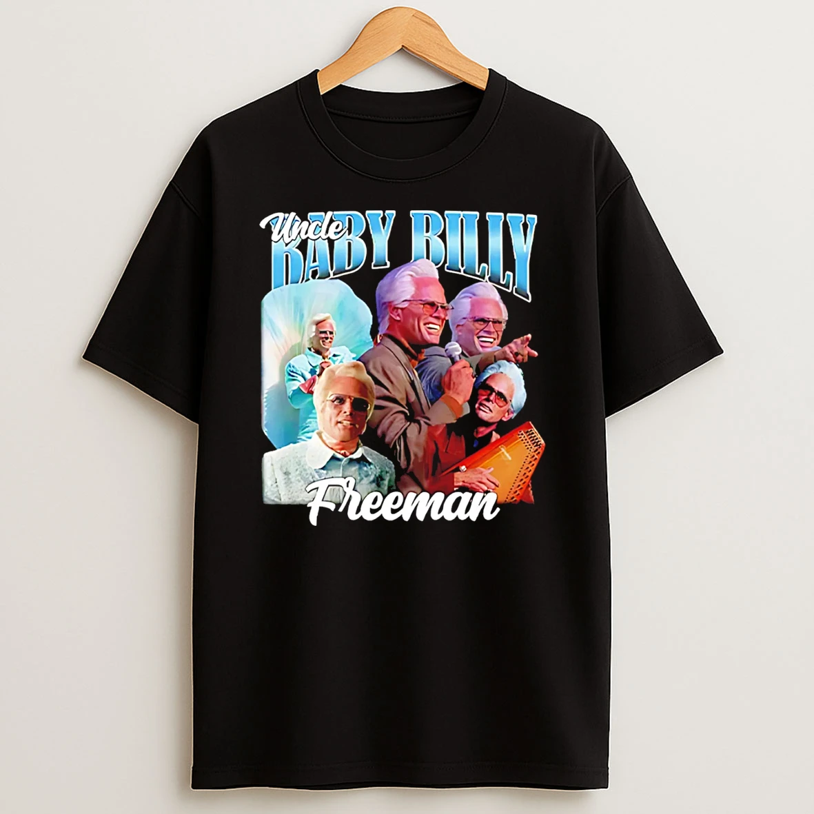 Uncle Baby Billy Freeman Picture Collage T Shirt