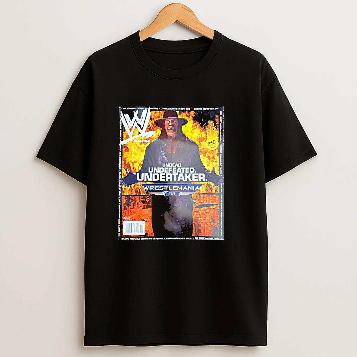 Undead Undefeated Undertaker Wwe Wrestlemania 23 T Shirt