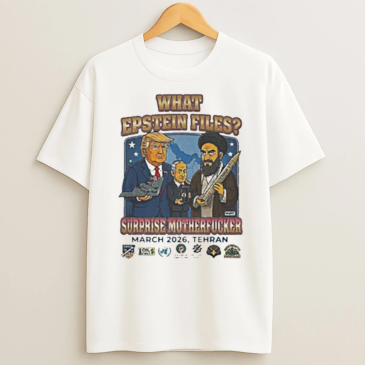 Usa Vs Iran World War 3 Simpsons Style T Shirt