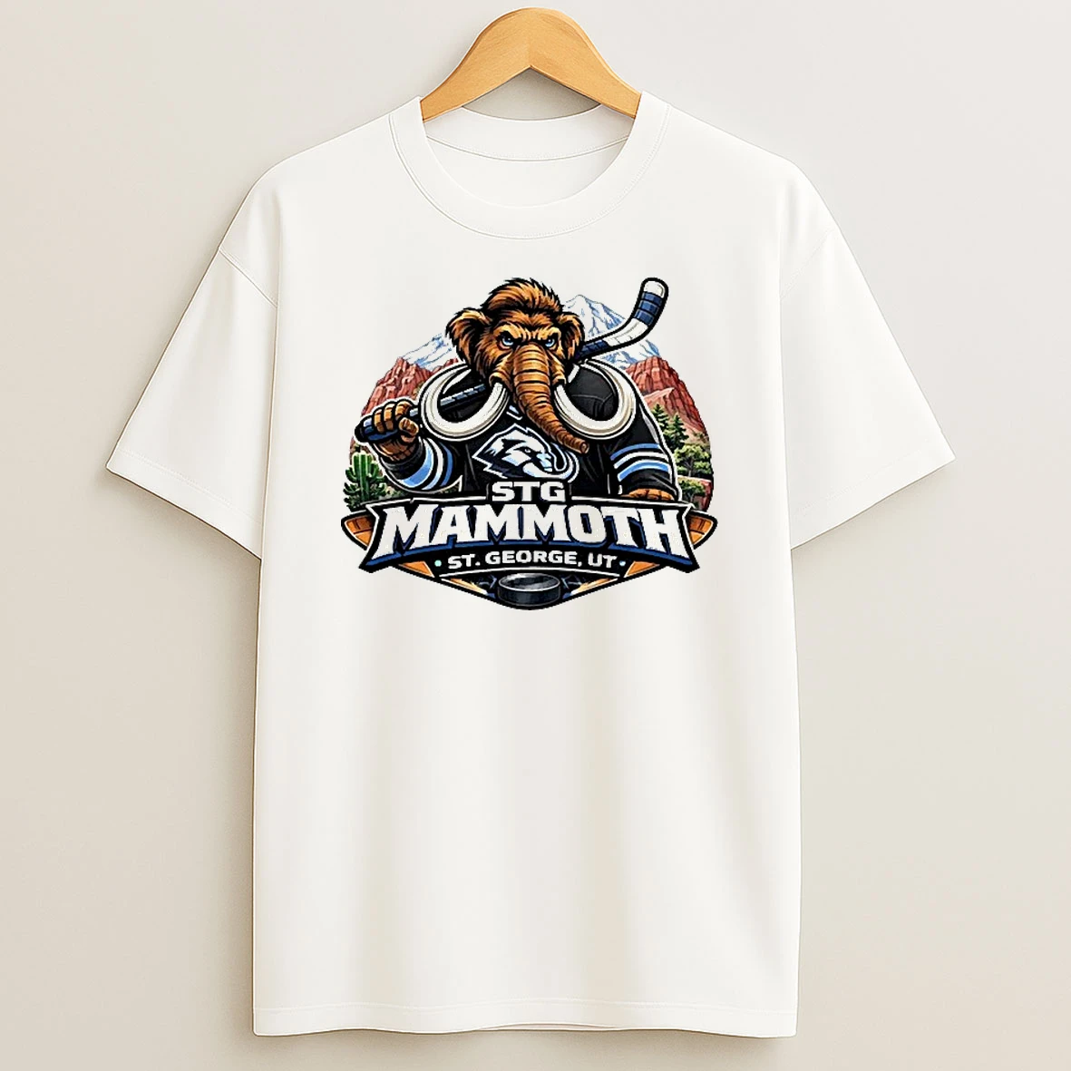 Utah Mammoth Stg Mammoth St George Ut Mascot T Shirt