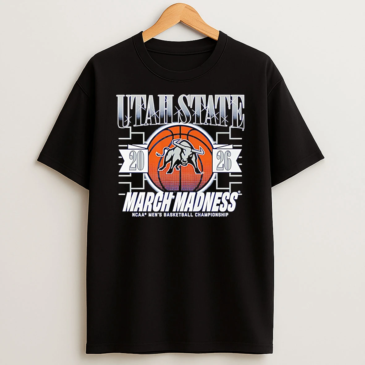 Utah State Aggies Mbb 2026 March Madness Logo T Shirt