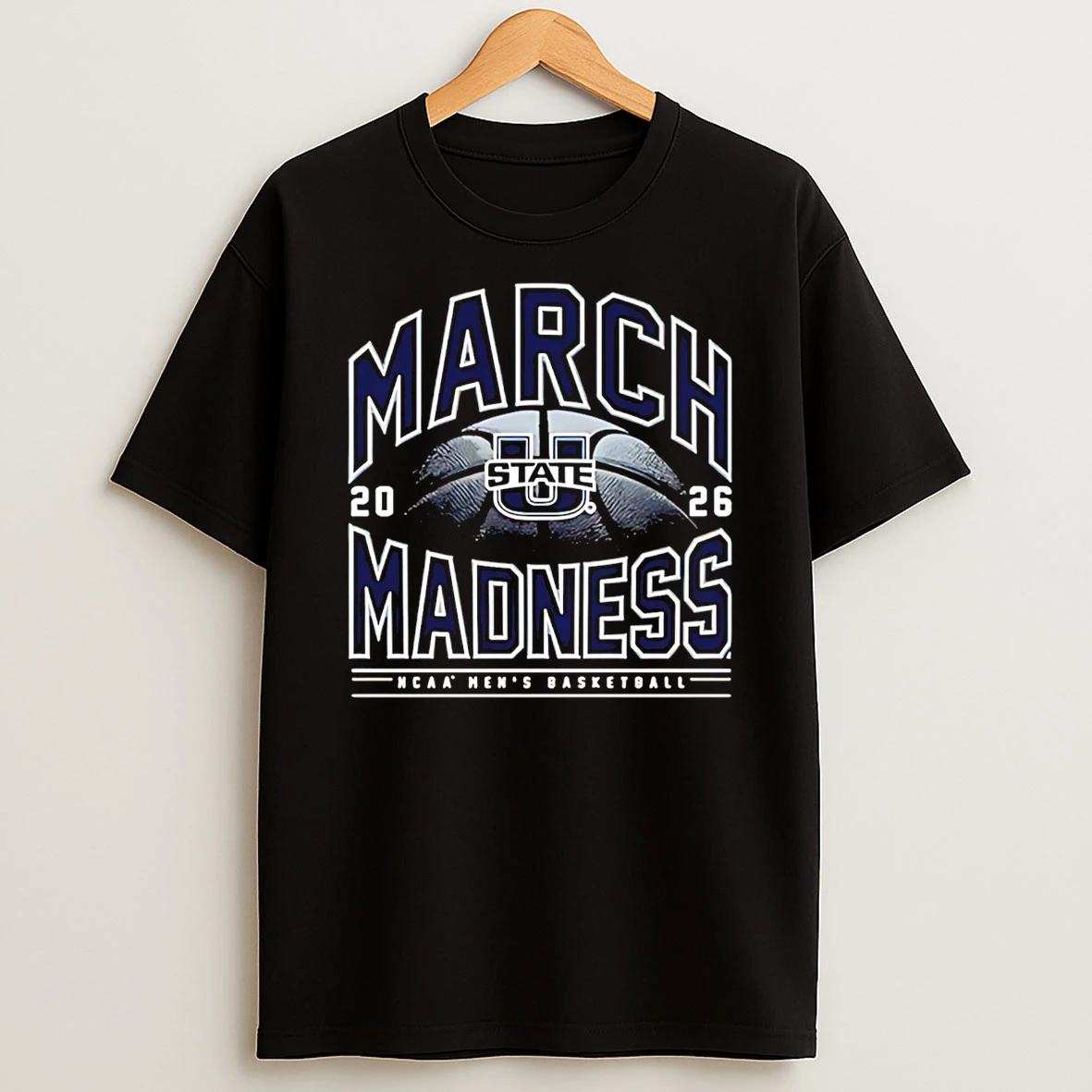Utah State Mens Basketball Ncaa March Madness 2026 Logo T Shirt