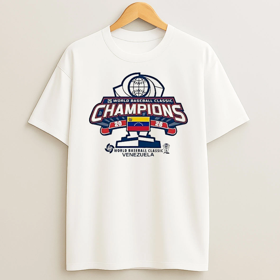 Venezuela 2026 World Baseball Classic Champions Trophy T Shirt