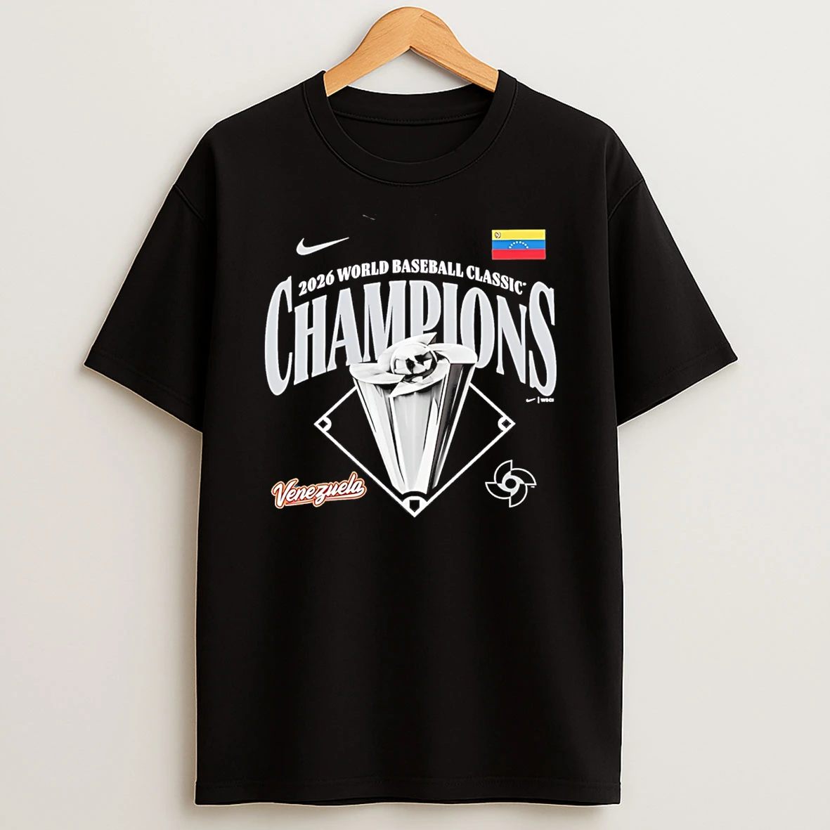 Venezuela Baseball 2026 World Baseball Classic Champions Locker Room T Shirt