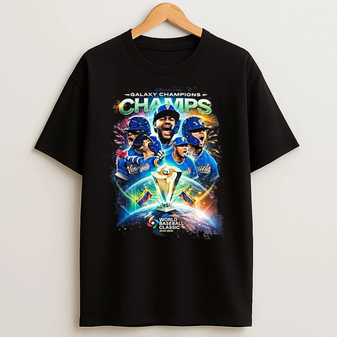 Venezuela World Baseball Classic 2026 Galaxy Champions Graphic T Shirt