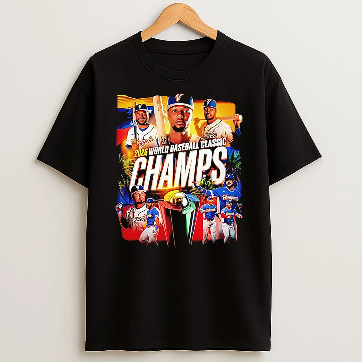 Venezuela Baseball Team 2026 Wbc Champs T Shirt