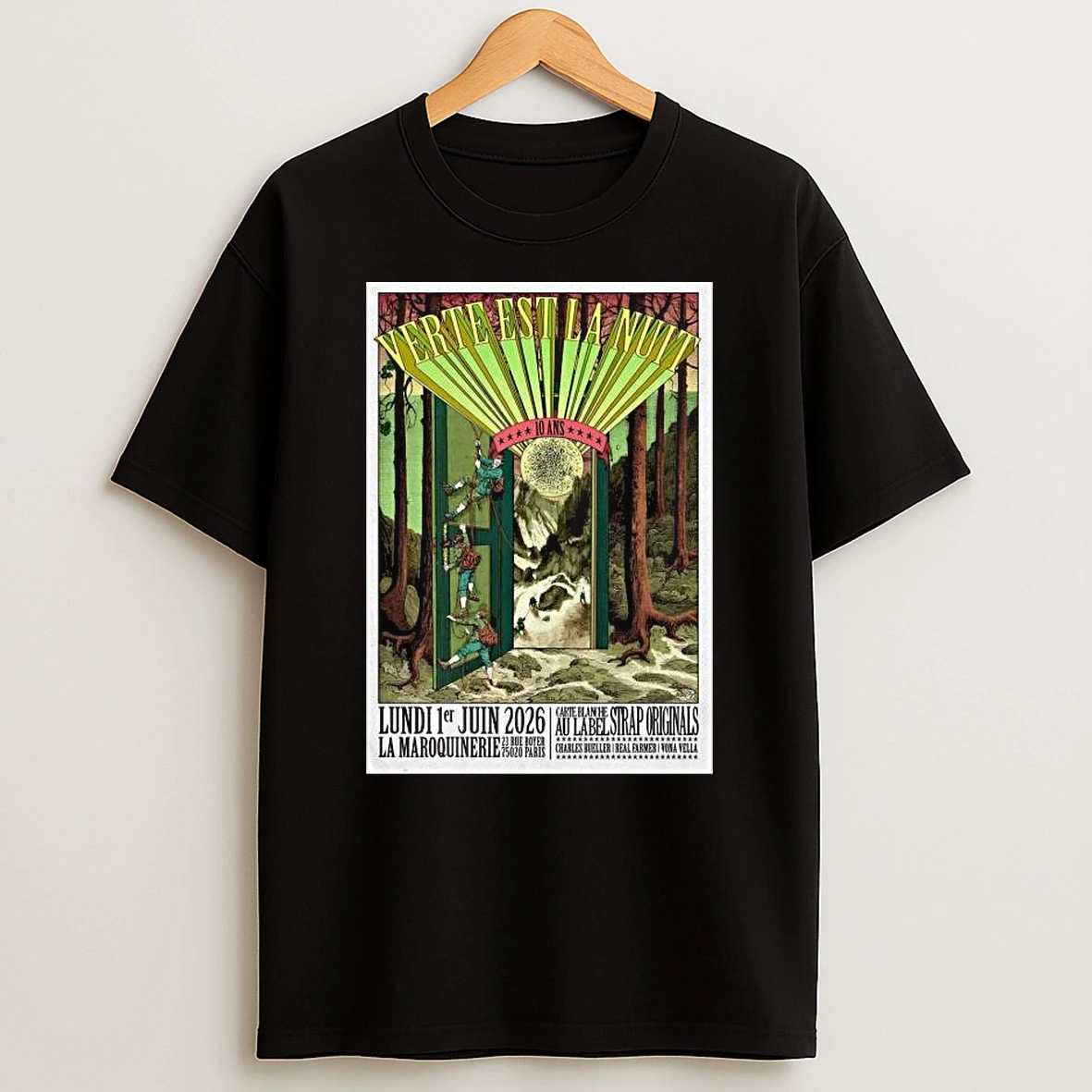 Verte Est La Nuit Paris France June 1 2026 T Shirt