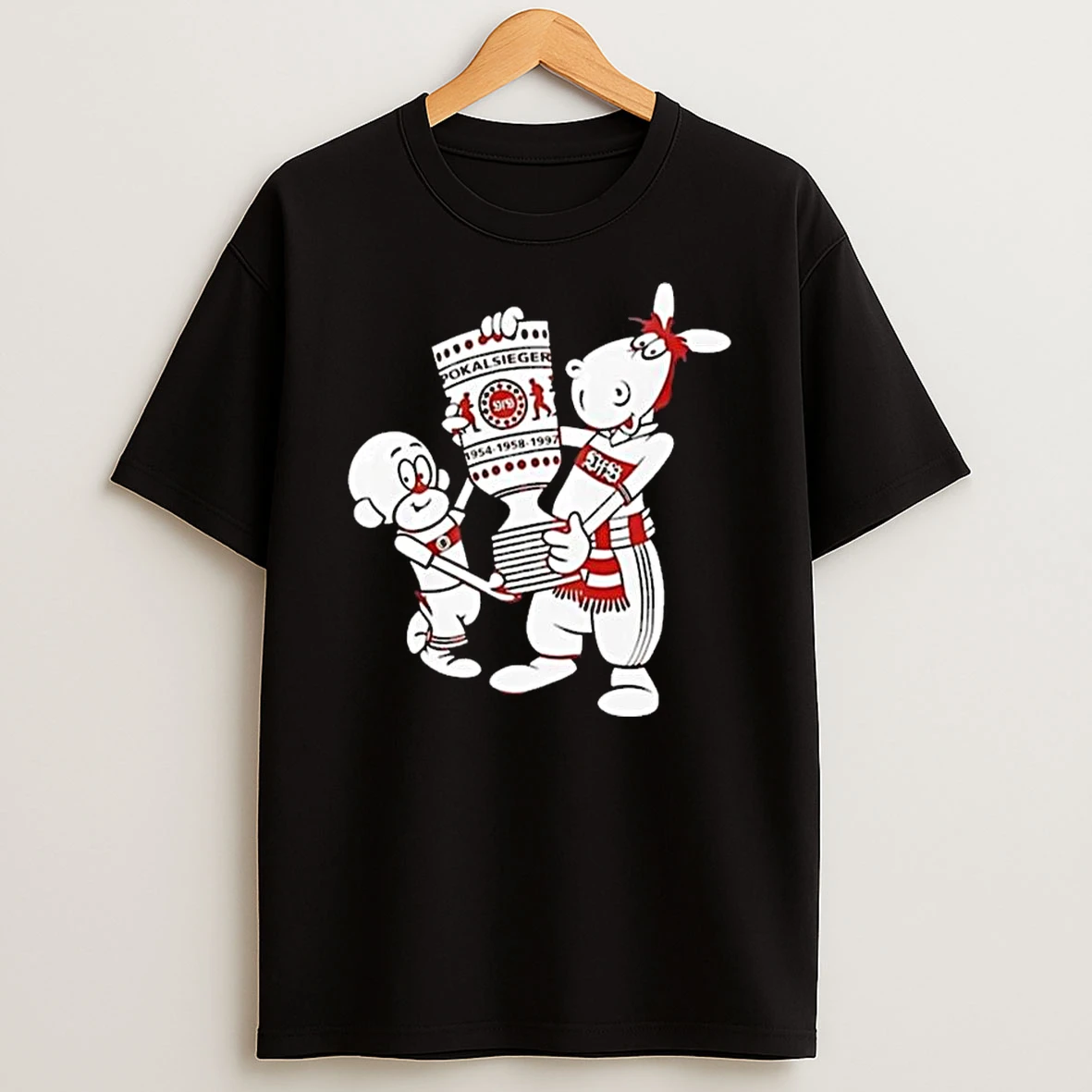 Vfb Pokal Final Affle Und Pferdle Cartoon T Shirt