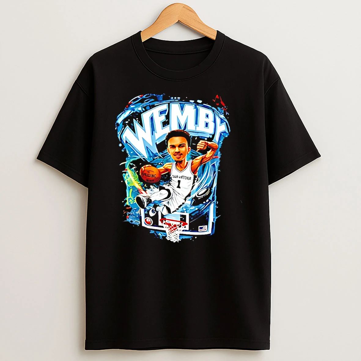Victor Wembanyama Wemby San Antonio Spurs Caricature T Shirt