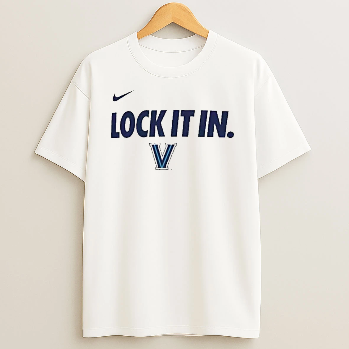 Villanova Wildcats Lock It In 2026 On Court Bench Legend Dri Fit T Shirt