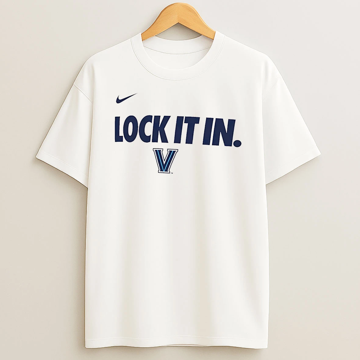 Villanova Wildcats Lock It In Logo T Shirt