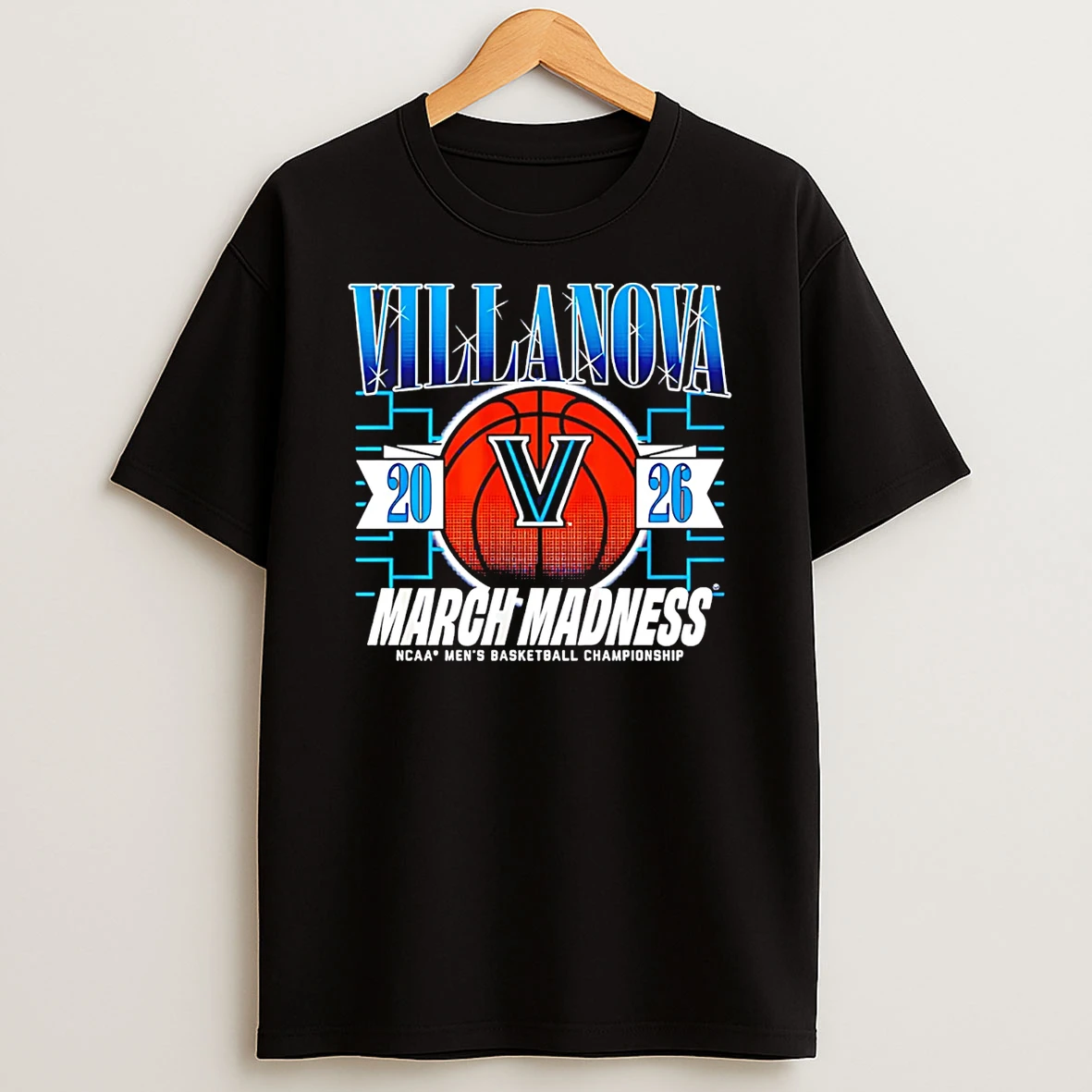 Villanova Wildcats Mbb 2026 March Madness Logo T Shirt
