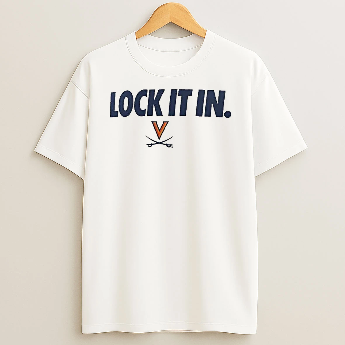Virginia Cavaliers Lock It In 2026 On Court Bench T Shirt