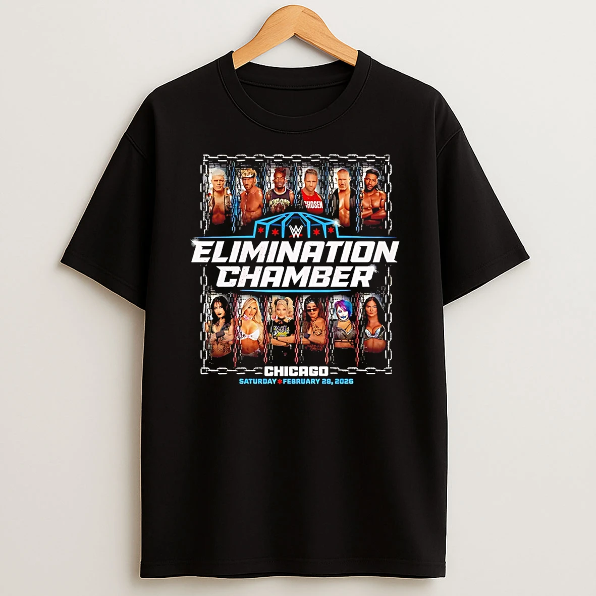 Wwe 2026 Elimination Chamber Event T Shirt