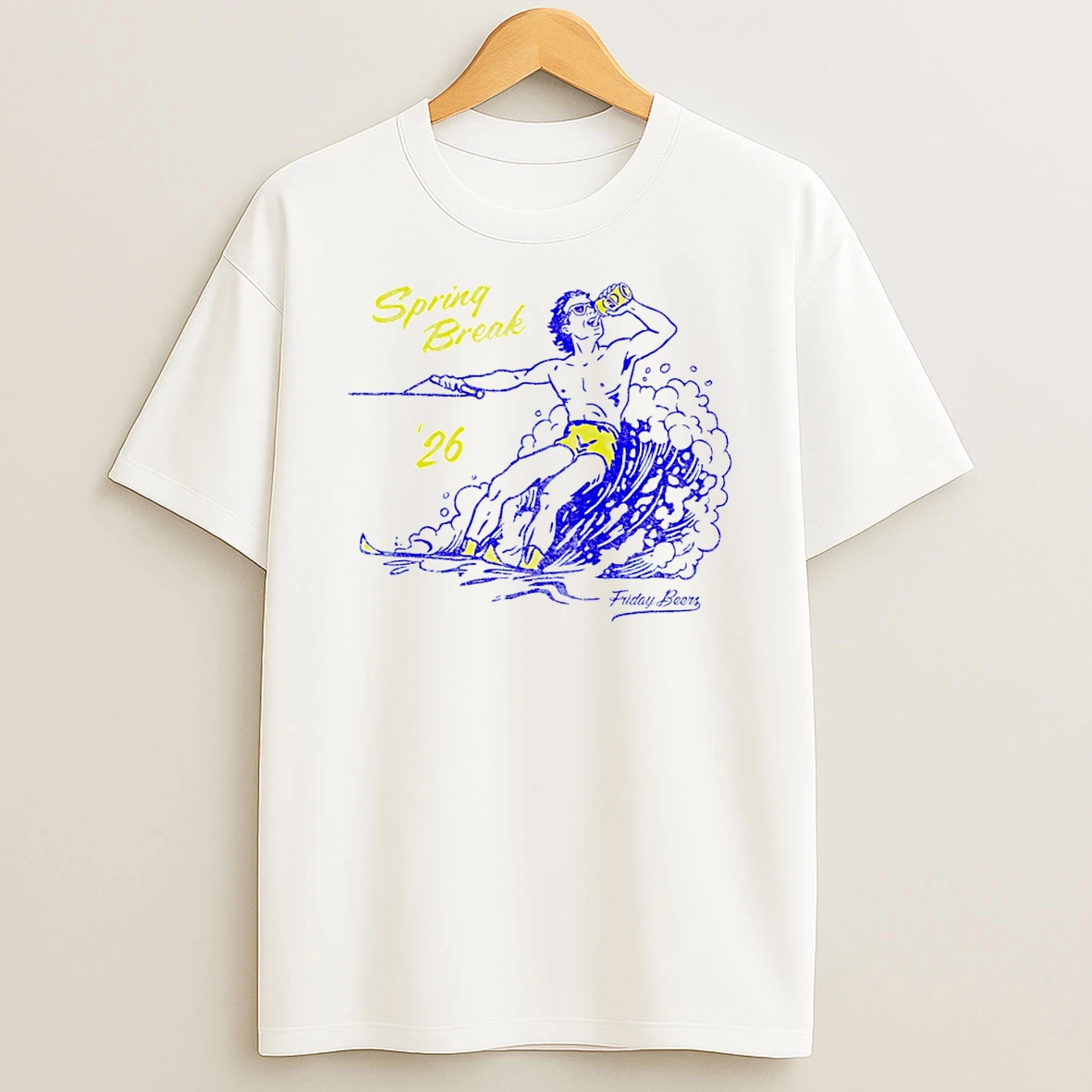 Waterski Sring Beak 26 Friday Beer T Shirt