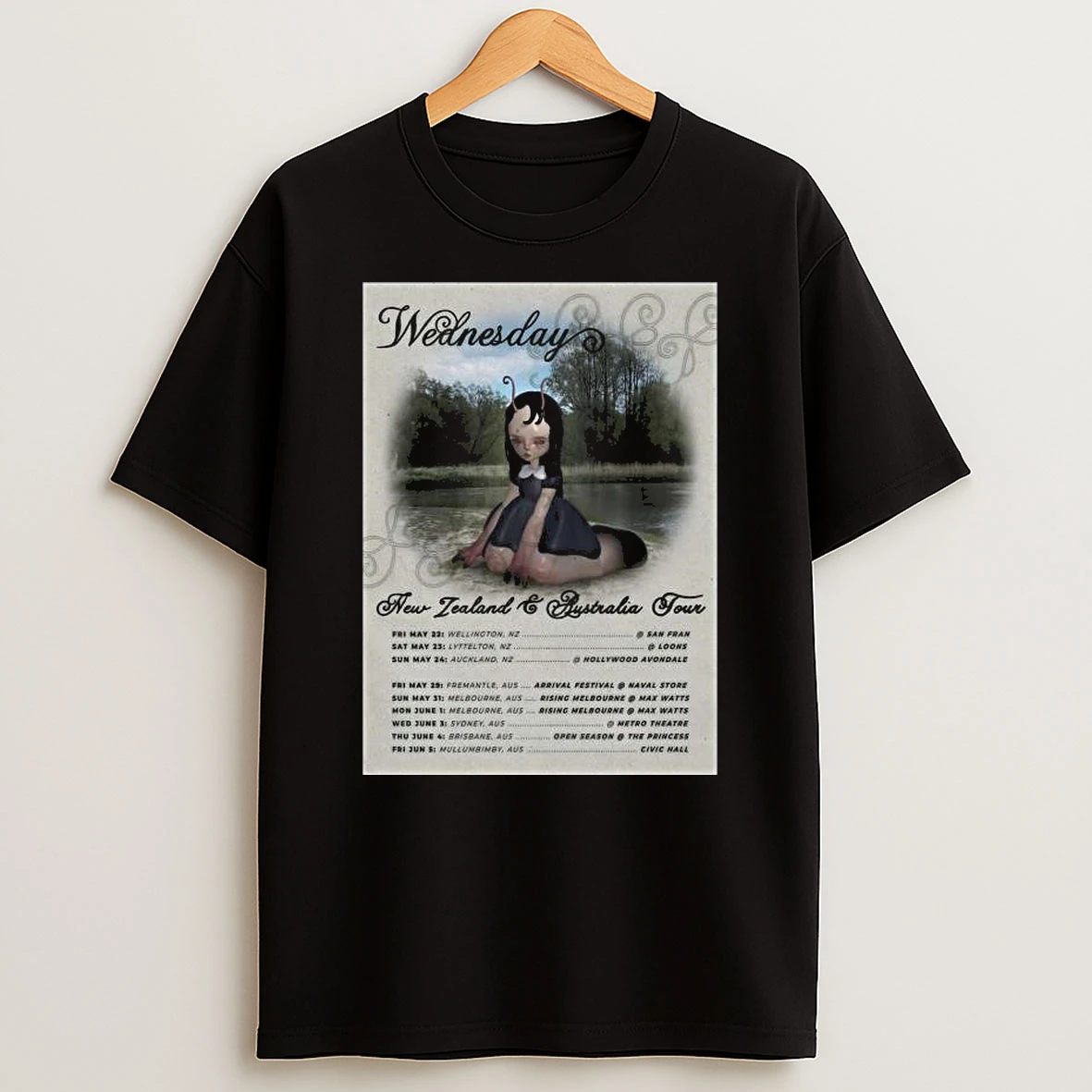 Wednesday Nz And Aus Tour 2026 T Shirt