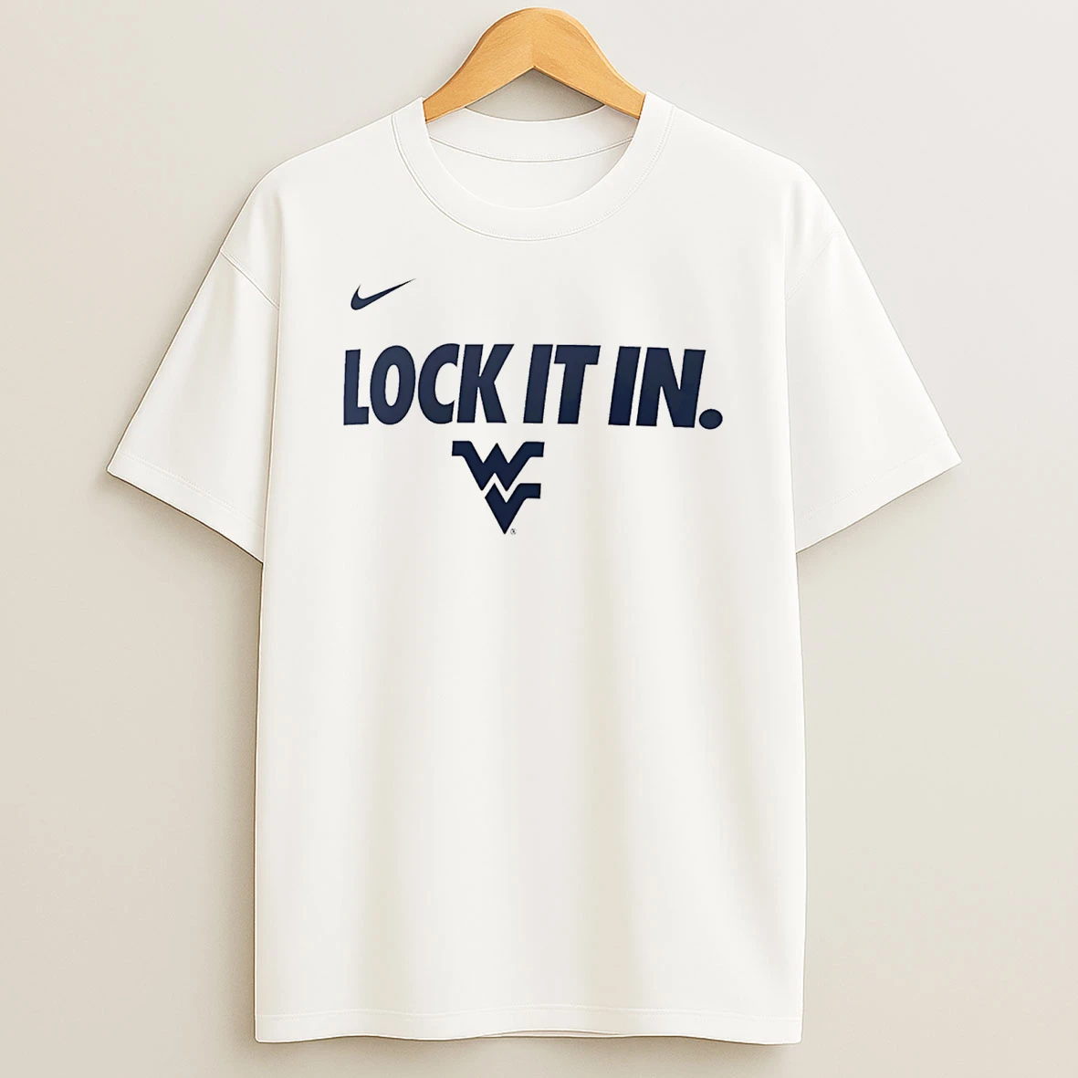 West Virginia Mountaineers Lock It In Logo T Shirt