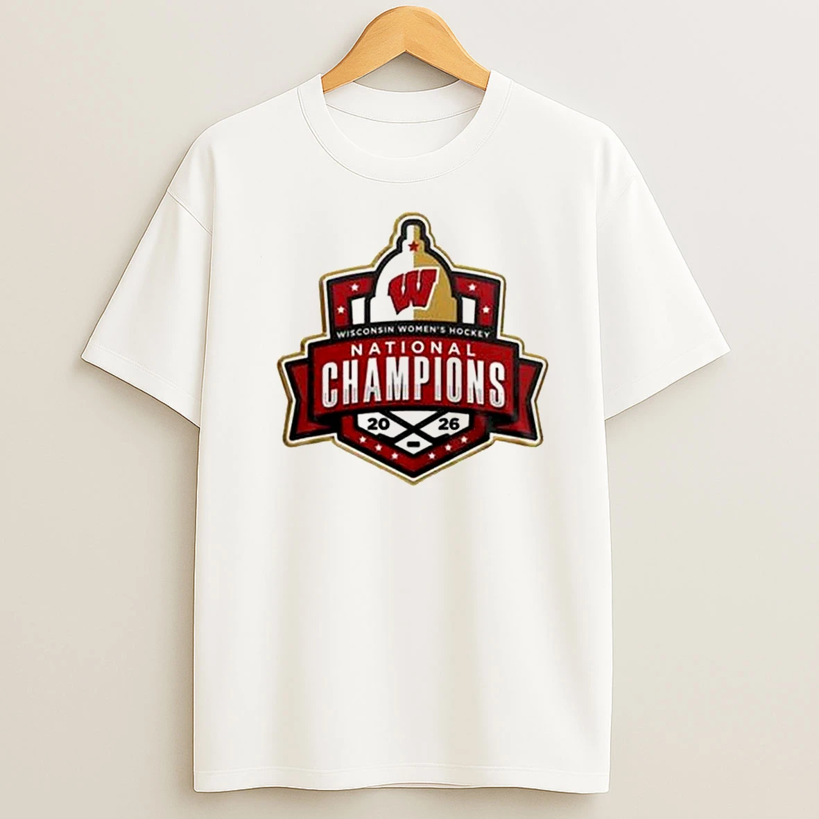 Wisconsin Badgers Ncaa Ice Hockey 2026 National Champions T Shirt