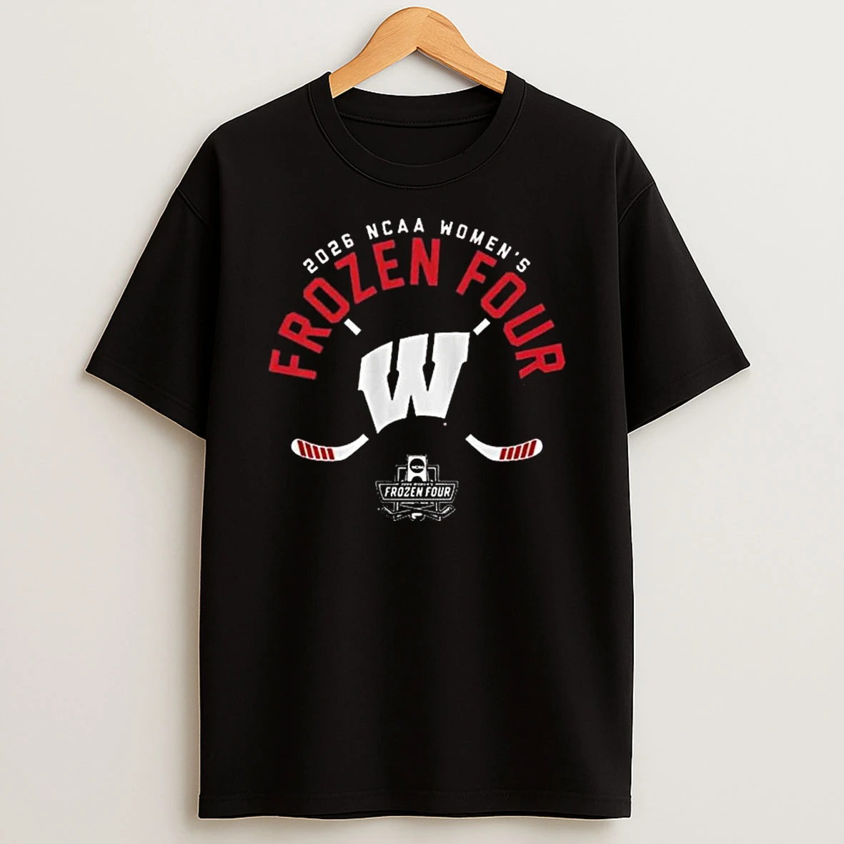 Wisconsin Badgers Womens Ice Hockey Champions Ncaa Frozen Four 2026 National Champions T Shirt