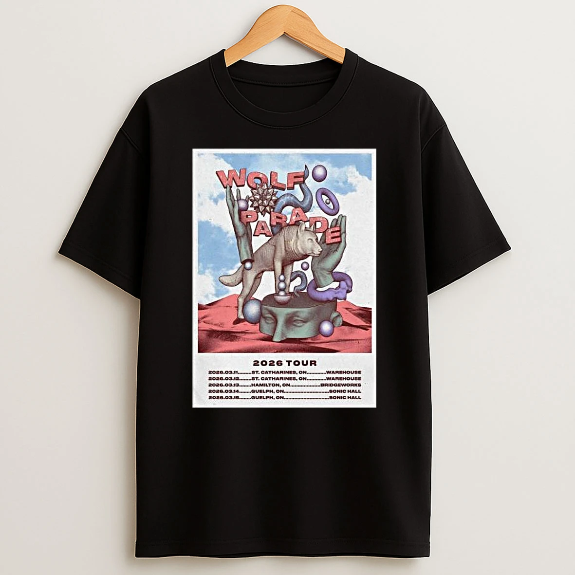 Wolf Parade 2026 Tour T Shirt