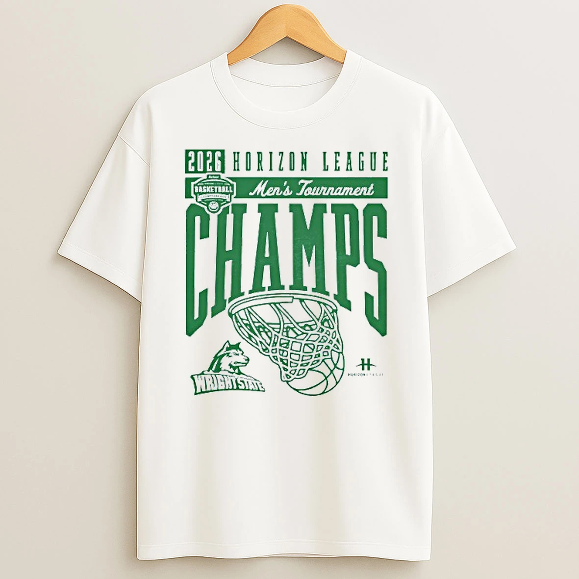Wright State Raiders 2026 Horizon League Mens Tournament Champs T Shirt