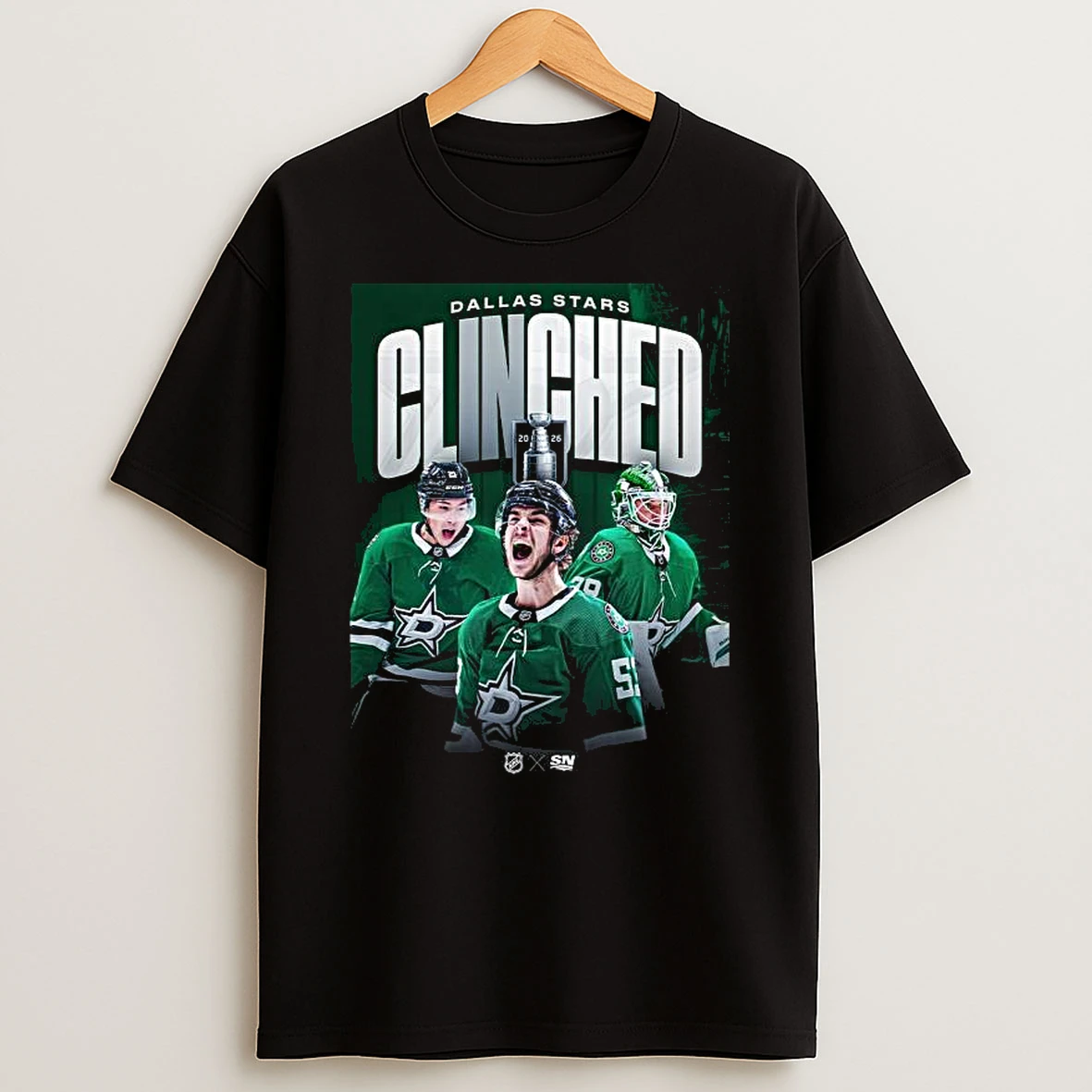 X Dallas Stars Clinghed 2026 T Shirt