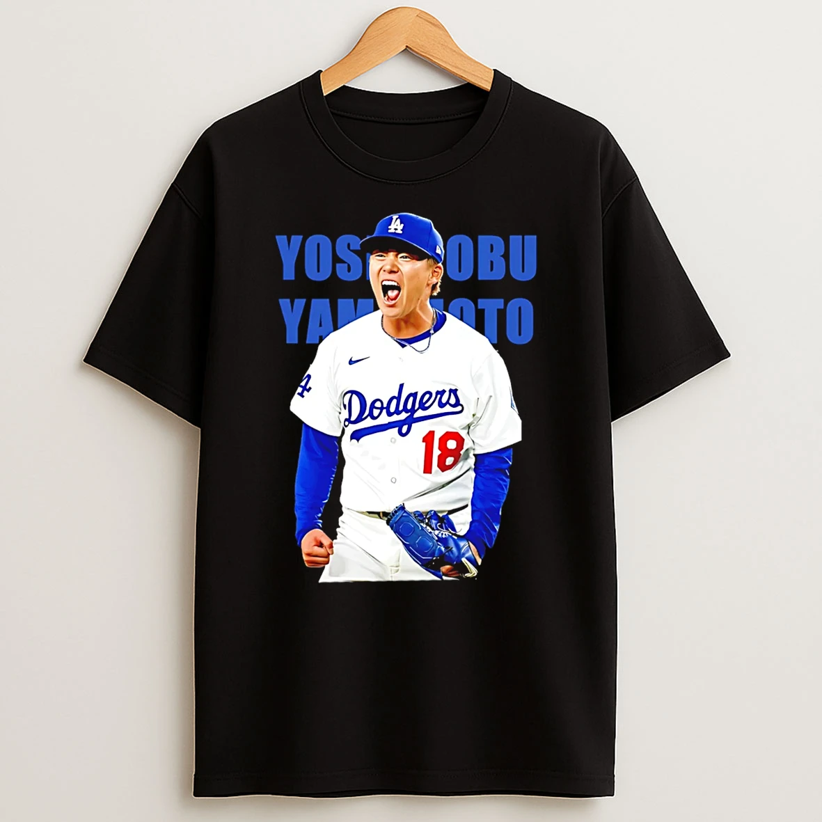 Yoshinobu Yamamoto La Dodgers Scream Graphic T Shirt