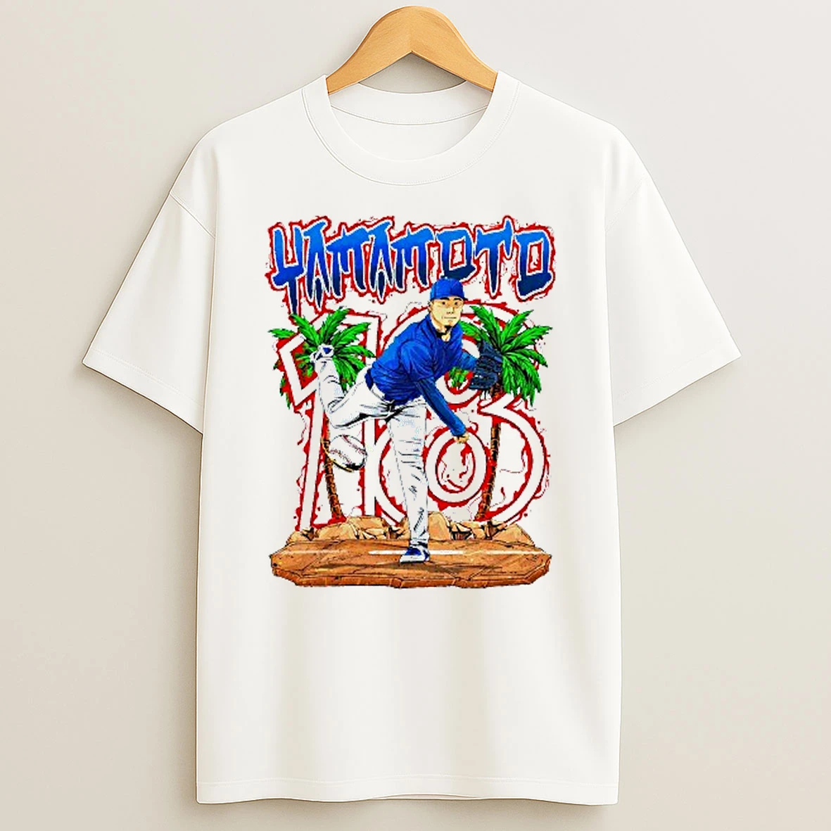 Yoshinobu Yamamoto Los Angeles Dodgers Mlb Back Player T Shirt